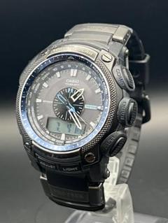 【美品】カシオ／プロトレック PRW-5000／ソーラーQZ CASIO PROTREK PRW-5000-1JF カシオ プロトレック タフソーラー