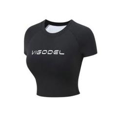 VIGODEL tシャツ レディース 半袖 ヨガウェア ブラック Sサイズ