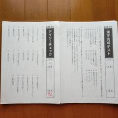 2024年度　サピックス国語　6年生　デイリーチェック　漢字完成テスト　小6