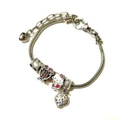 ハローキティ キティちゃん シルバー ピンク ブレスレット アクセサリー 天使