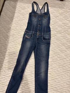 DIESEL ディーゼル サロペット オーバーオール　ストレッチ ブラック　S DIESEL サロペット デニム オールインワン 伸縮性 S〜M ブラック