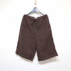 GALERIE VIE (36) 21SSフレンチリネンリブコンビ ハーフパンツ