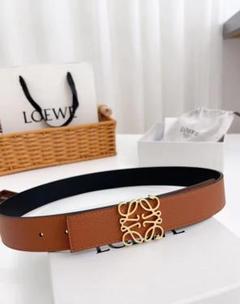 LOEWE レザーベルト キャラメルブラウン　75 LOEWE レザーベルト キャラメルブラウン 75 - メルカリ