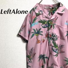 LeftAlone オープンカラーシャツ 柄シャツ アロハシャツ 半袖シャツ