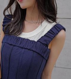 vallan ＊ Crossback Striped Linen Dress