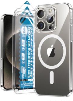 iPhone15Pro スマホケース ガラスフィルム セット MagSafe