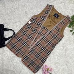 極美品　バーバリー　ライナー　ノバチェック　ベージュ　インナー欠品の方に　ウール