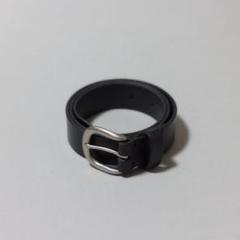 OUR LEGACY ダブルバックル ベルト ブラック 70 OUR LEGACY - TWIN TONGUE BELT Black Chromexcel Lether | River