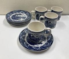 TSUJIMOTO TOKI 辻本陶器 カップ&ソーサー 4客セット 古城 風景