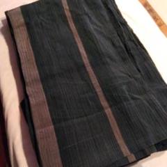 越後上布 小千谷縮 本麻 夏着物 縞柄 古布 はぎれ 素材 材料