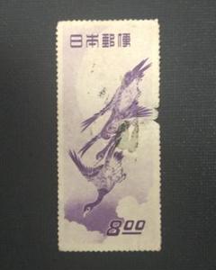 銭位切手:月に雁（1シート・5片） 銭位切手:月に雁（1シート・5片）