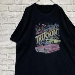 USA製90sヴィンテージTシャツ！シングルステッチ　ブラック半袖古着2XL 9