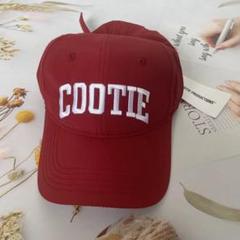 kj着用　COOTIE 赤 ワークキャップ KJ 着用 COOTIE NEW ERA キャップ - メルカリ