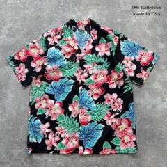 【BaReFoot】 90s アロハシャツ オープンカラーシャツ ヴィンテージ