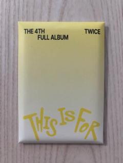 TWICEアルバムthis is for 予約特典トレカ
