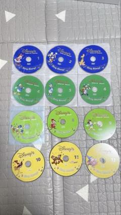 中古DWEシングアロングDVD4枚　ブラシ版　旧子役 2012年購入 シングアロングセット DVD12枚 旧子役 絵本＆CD 字幕