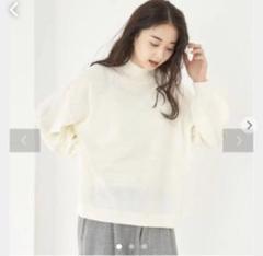 earth music&ecology スリットハイネックニットプルオーバー