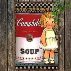 キャンベルスープ Campbell's Soup 金属ブリキ看板 アメリカン