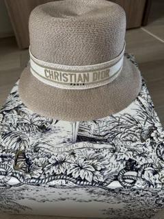 Christian Dior ベージュ 麦わら帽子　新品