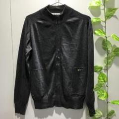 ツモリチサト ブルゾン ジップアップ 黒ドット ウール２C2414 ツモリチサト ブルゾン ジップアップ 黒ドット ウール2C2414