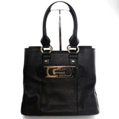 【美品】BVLGARI ブルガリ トートバッグ　ハンドバッグ レザー ブラック