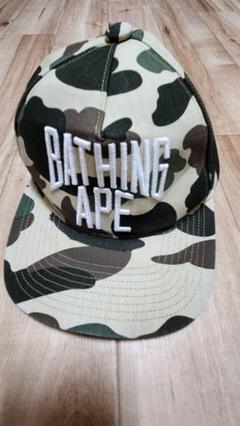 即日発送⭕️　A BATHING APE ベイプ迷彩　カモ　ベースボール　キャップ 2025年最新】エイプ 迷彩 キャップの人気アイテム - メルカリ