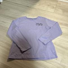 パープル子供服キッズ薄紫 Tシャツ サイズ140 Make cheer