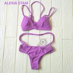 ALEXIA STAMパープルビキニ水着