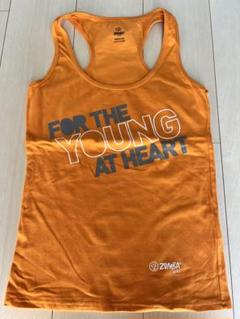 ZUMBA INSTRUCTOR オレンジ　タンクトップ　M 美品★