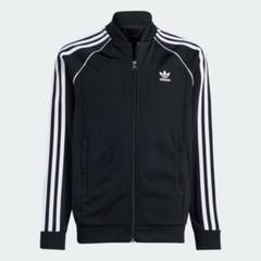 adidas ブラック ジャージジャケット SSTトラックトップ キッズ