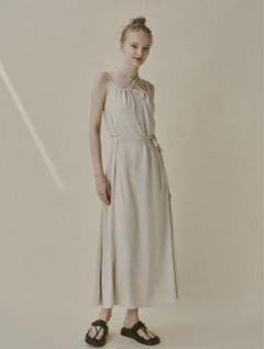 ollun stripe tiered one piece CreamSサイズ - メルカリ