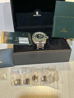 ベイペックス BAPEX 自動巻きダイバーズウォッチ グリーン