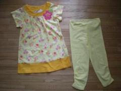 新品★Baby LuLu　花柄ワンピ・スパッツセット　4T
