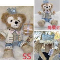 上海ディズニー　ダッフィー バースデー　ぬいぐるみss+ 肩乗せ+カチューシャ 上海ディズニー ダッフィー バースデー ぬいぐるみss+ 肩乗せ+
