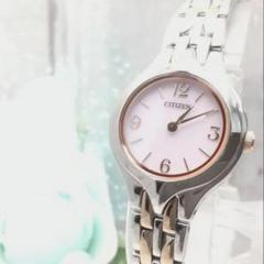 稼働品 美品 シチズン ソーラー式 腕時計 レディース