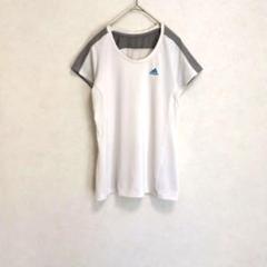 アディダス　adidas　 半袖Tシャツ ホワイト　グレー　climacool