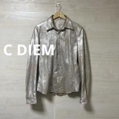 C DIEM☆レザーシャツ カルペディエム 牛革 レザー 光沢 vintage