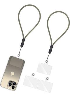 スマホストラップ 携帯ストラップ リストストラップ 2本+タグパッチ2枚入り