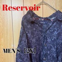 TT56【US輸入】Reservoir　半袖アロハシャツ【メンズ2X】総柄