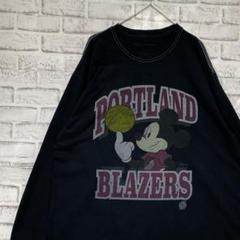 USA製90sヴィンテージ　ロンTシャツ！ブラックディズニー古着L725