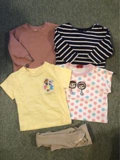 ベビー服セット Tシャツ4枚 レギンス1枚 サイズ80