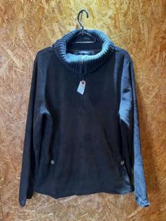 Lands' End ターコイズ フリース スウェット 古着 ランズエンド LANDS END ハーフジップスウェットシャツ