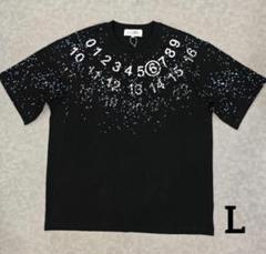 新品 L 22ss マルジェラ ブランドロゴTシャツ 黒 ブラック 13450