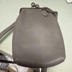 極美品✨kawa-kawaがま口 スマホ ショルダーバッグ 2way 本革