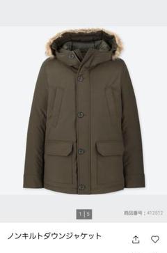 新品未使用　ユニクロ　ノンキルトダウンショートコート　Lサイズ　オリーブ　カーキ 本物ファッション - UNIQLO ユニクロ ダウン ノンキルトダウン