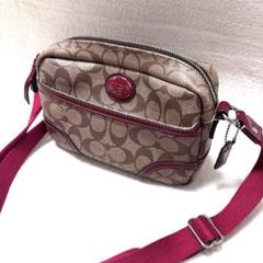 COACH PVC シグネチャー ショルダーバッグ ポシェット
