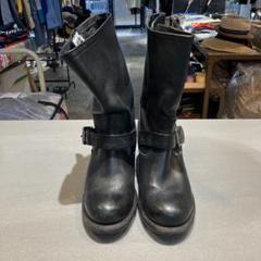 レディース　FRYE エンジニアブーツ　黒　レザー　USA製 FRYE エンジニアブーツ フライ レディース ブラック レザー