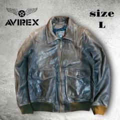 【レア当時物】AVIREX AIRFORCES　本革 A-2フライトジャケット レア当時物】AVIREX AIRFORCES 本革 A-2フライトジャケット