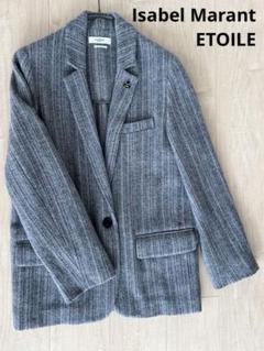 Isabel Marant ETOILE - CHARLY ジャケット 36 Charly checked wool blazer in grey - Marant Etoile | Mytheresa