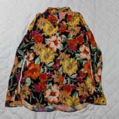 ZARA 花 柄 ブラック シャツ ブラウス フラワー ザラ